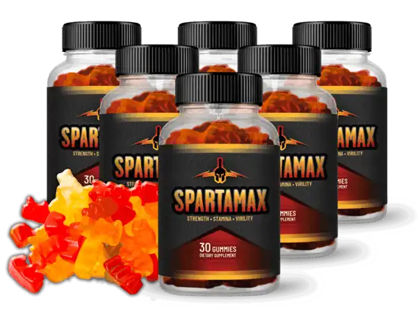 Spartamax strength stamina vitality gummies 6 bottle bundle supplement pack